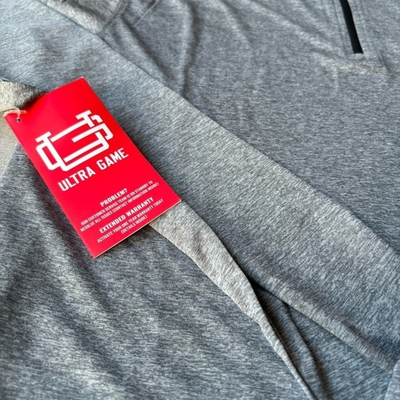 Ultra Game NBA Milwaukee Bucks Super Soft Quarter Zip Long Sleeve T-Shirt - Picture 3 of 7